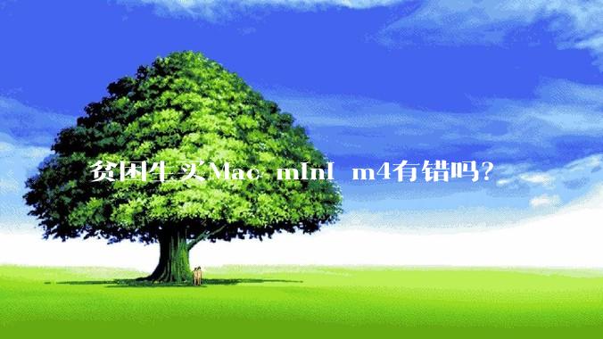 贫困生买Mac mini m4有错吗？