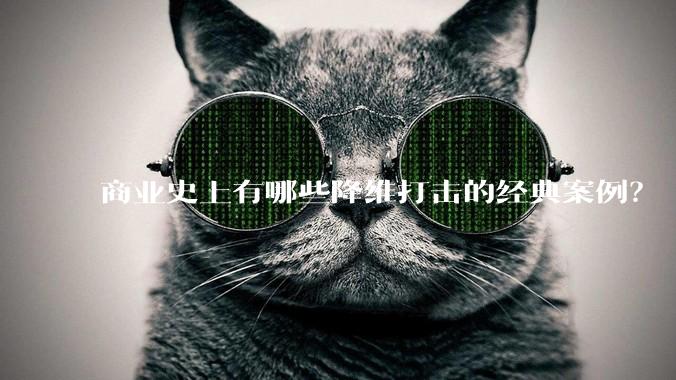 商业史上有哪些降维打击的经典案例？