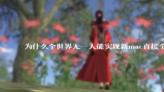 为什么全世界无一人能实现新mac直接全功能稳定装Win 11 arm，或PC直接装macOS arm？