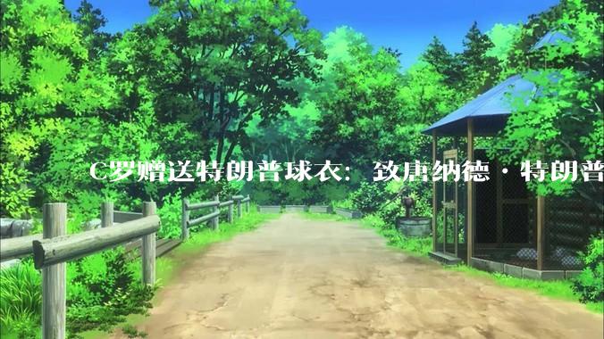 C罗赠送特朗普球衣：致唐纳德•特朗普总统，为和平而战。如何评价？