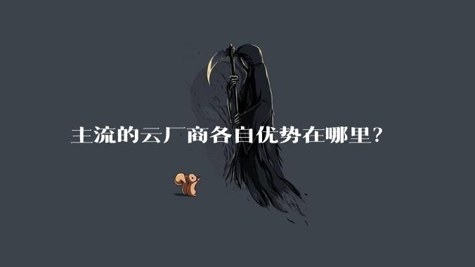 主流的云厂商各自优势在哪里？
