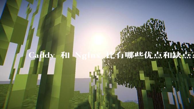 Caddy 和 Nginx 比有哪些优点和缺点？